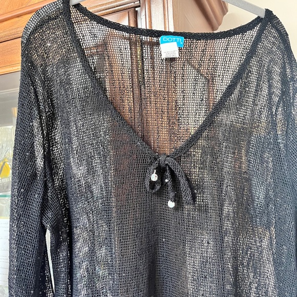 Dotti Other - Dotti Black Lace Swim Coverup